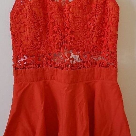 FREE SHIPPING womens jumpsuit romper size small new unworn unused red sleeveless - Picture 1 of 2